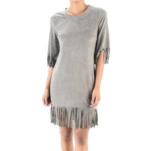 Grey Fringe Dress